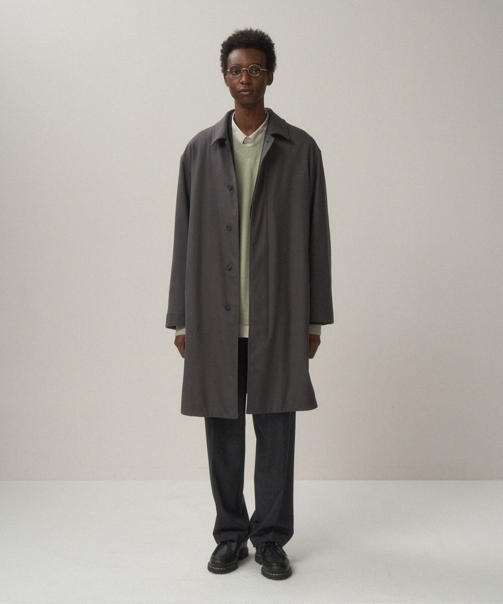 ATON NIDOM SILK | シルクパッドバルマカーンコート - UNISEX 