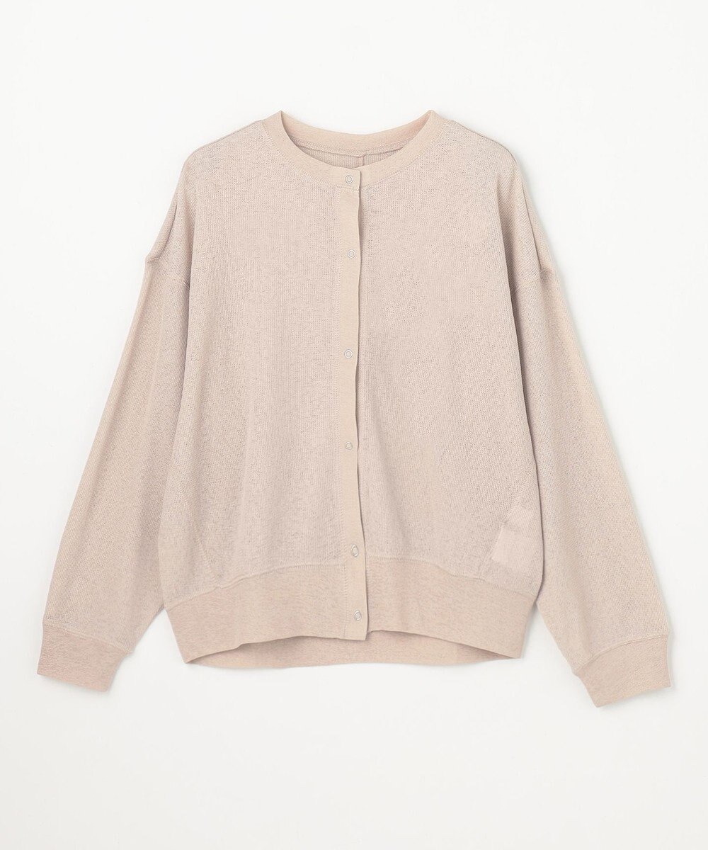 ANY シアーワッフルカーディガン 
