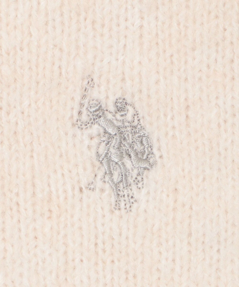 WEGO 【WEB限定/25年秋冬新作】別注USPOLO微起毛カーデ 