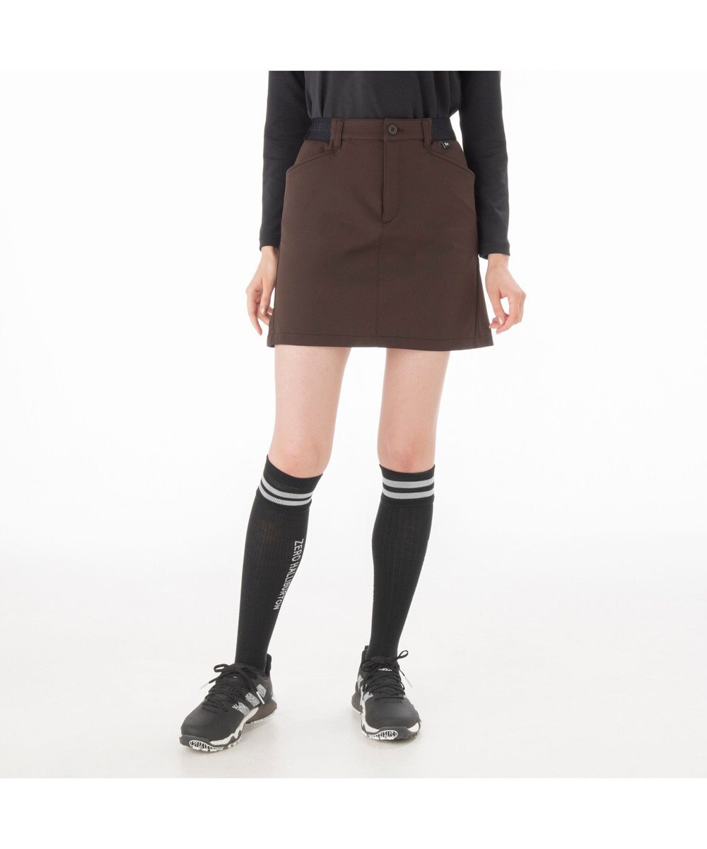 ZERO HALLIBURTON 【防透け加工】アンチシースルースカート 82751 洗濯可能 撥水 ストレッチ素材 ゴルフ ZHG-W11b 