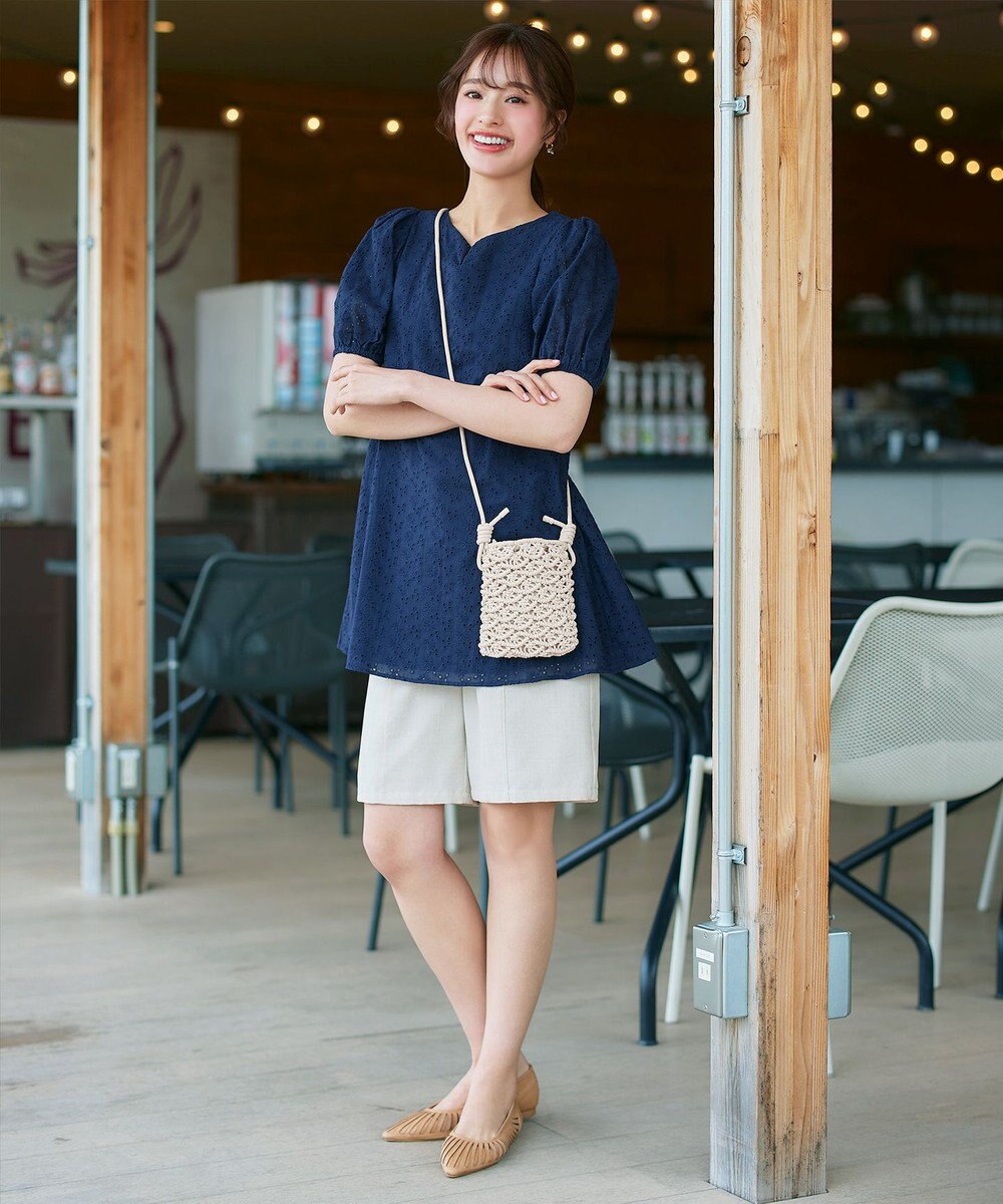 Tiaclasse マクラメショルダーバッグ 