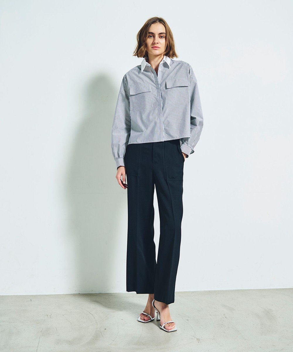 GRACE CONTINENTAL サテンベイカーパンツ 