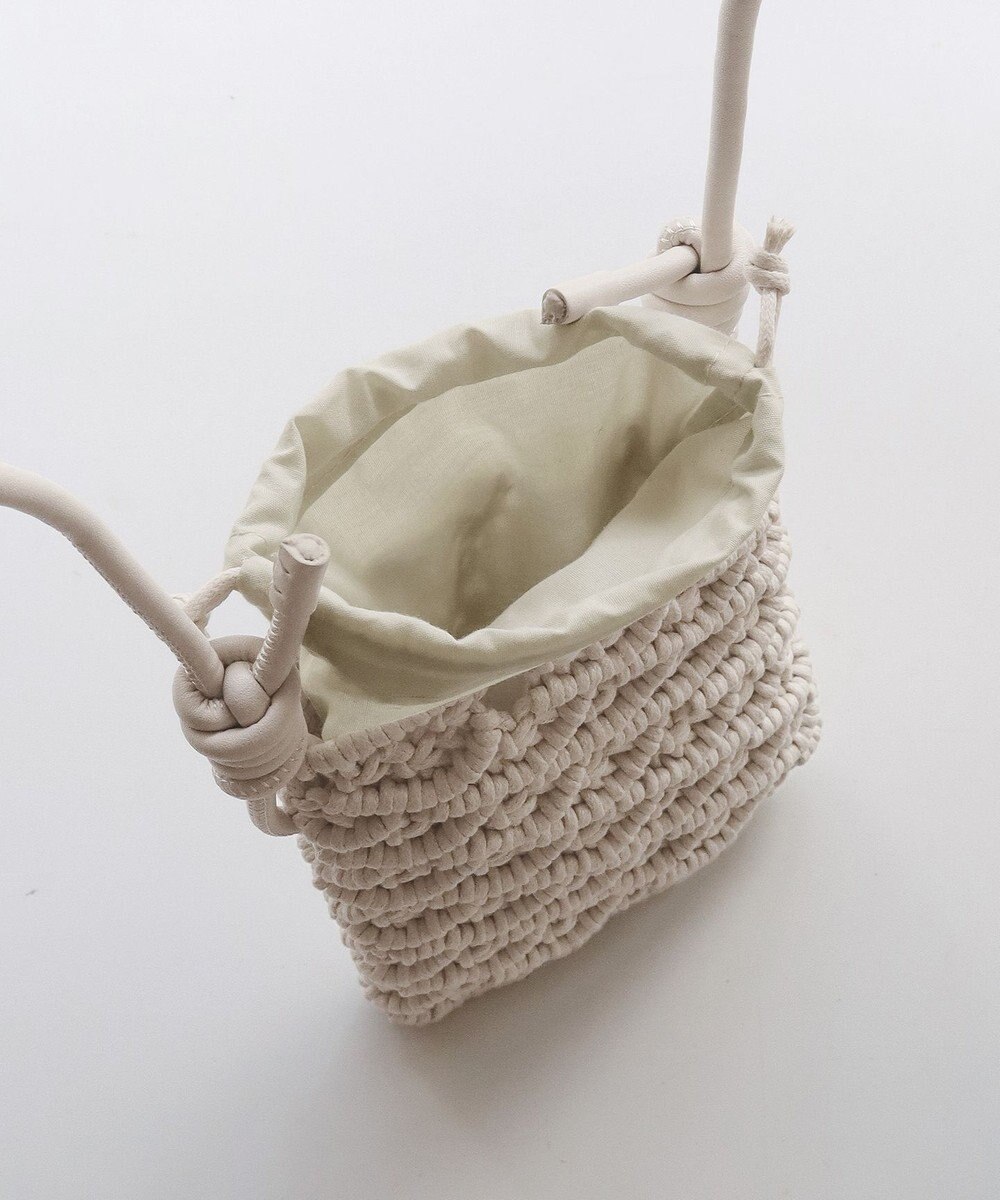 Tiaclasse マクラメショルダーバッグ 