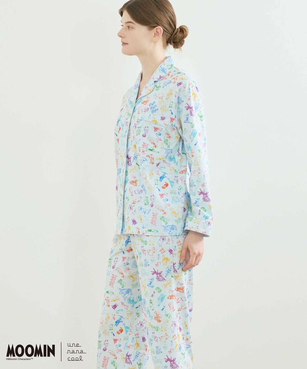 une nana cool 【ムーミン】【綿100%】 MOOMIN * une nana cool  開襟パジャマ 