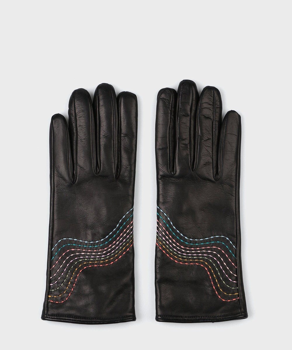 Paul Smith スワール ステッチ レザーグローブ 