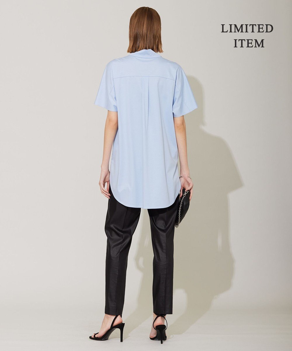 ICB 【WEB限定】ブラウスライクスムース スタンドカラーカットソー 