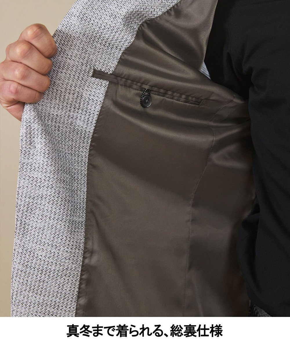 GOTAIRIKU カーディガンジャケット秋冬版【洗える/シワになりにくい/ストレッチ】リンクス BIZ ジャケット 