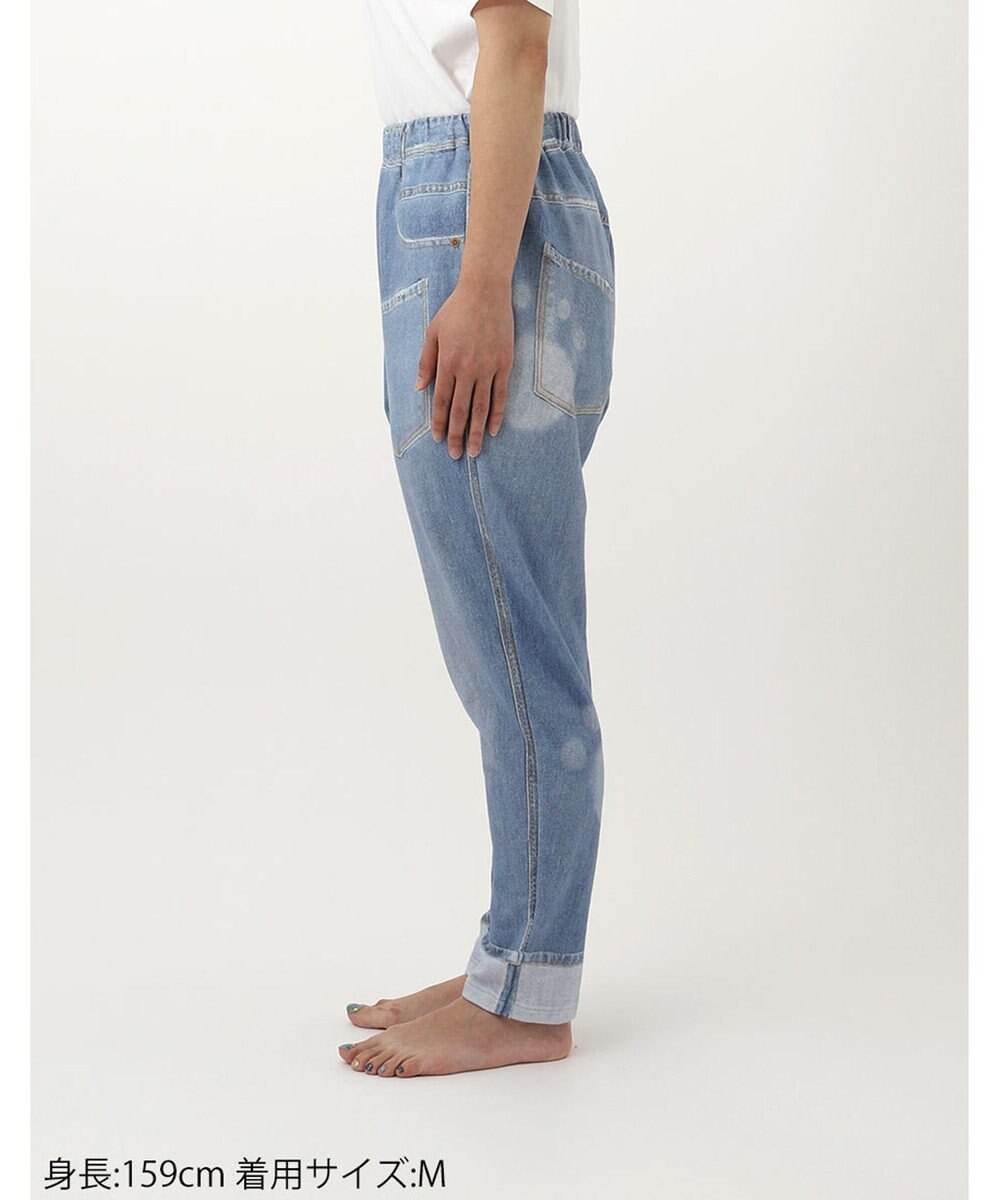 tsumori chisato SLEEP ツモリチサト ボトムス ロングパンツ ルームウェア 綿100%(本体) ミニ裏毛素材 デニム風プリント サルエルパンツ tsumori chisato SLEEP UOX558 /ワコール 