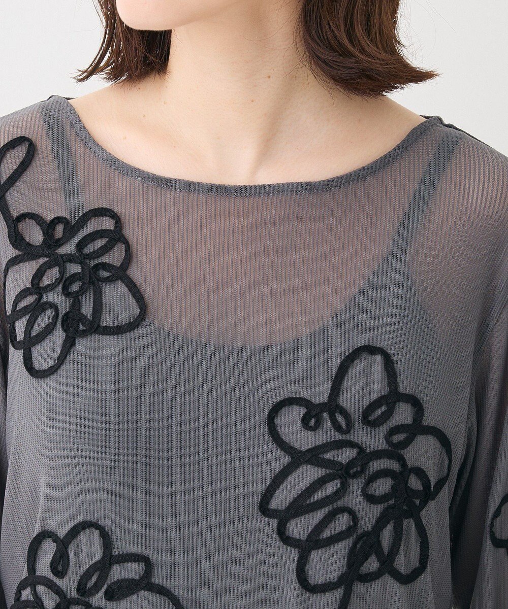 Green Parks ・ＥＬＥＮＣＡＲＥ　ＤＵＥ　コード刺繍シアーロンＴ 