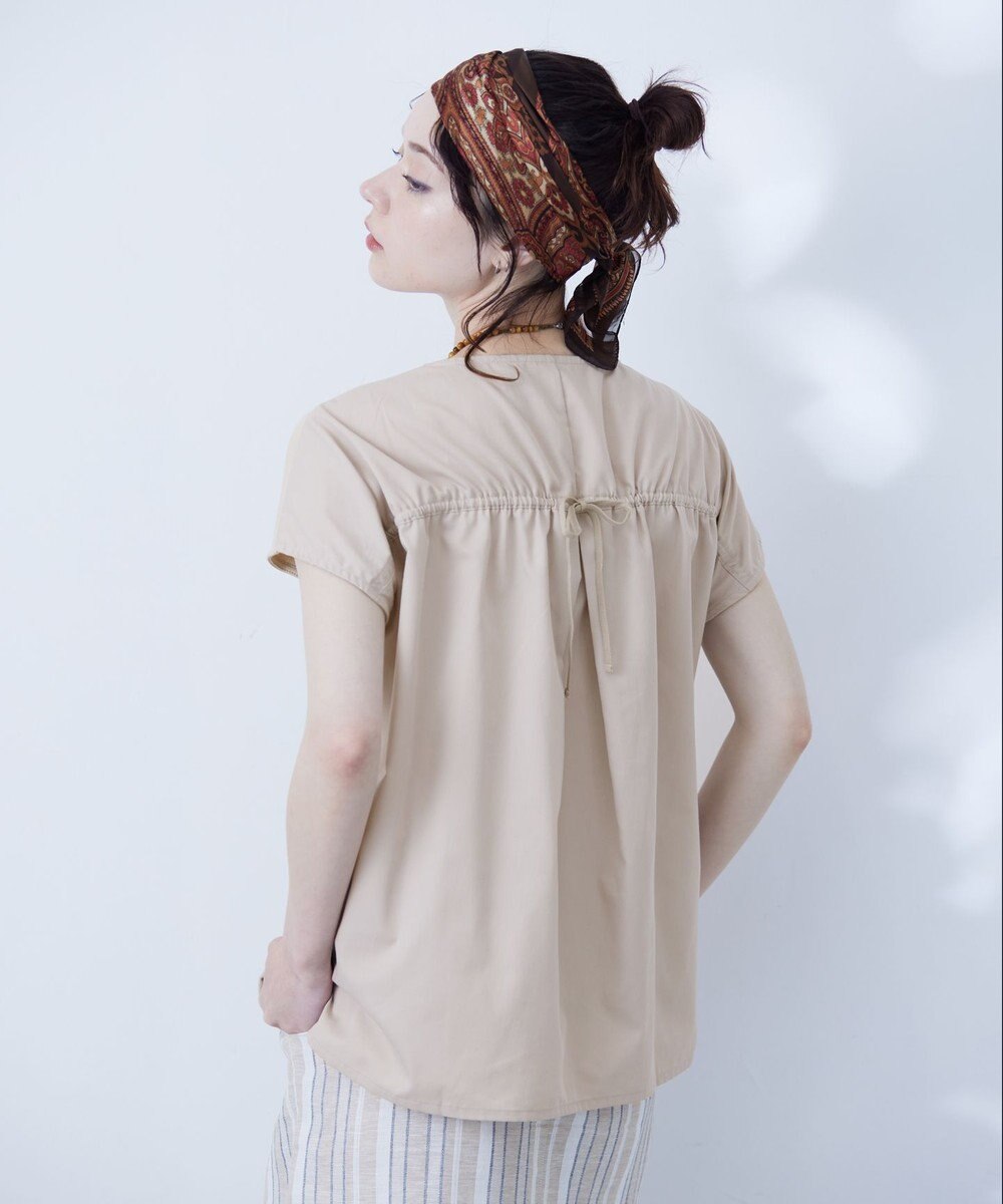 J.PRESS YORK STREET 【WOMEN】バックファブリックコンビ　プルオーバー 