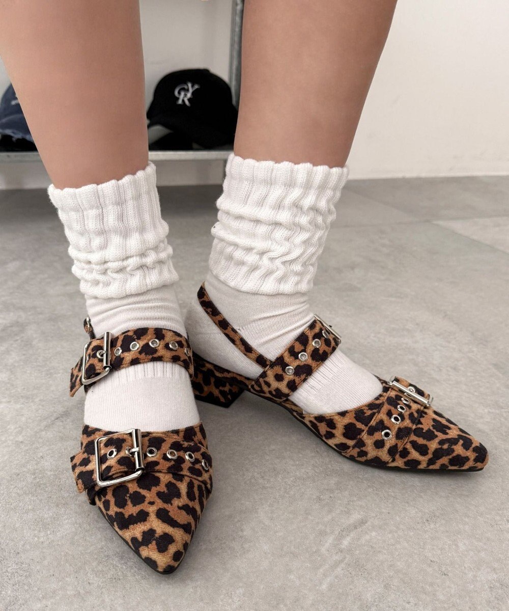 WEGO ハトメベルトポインテッドシューズ 