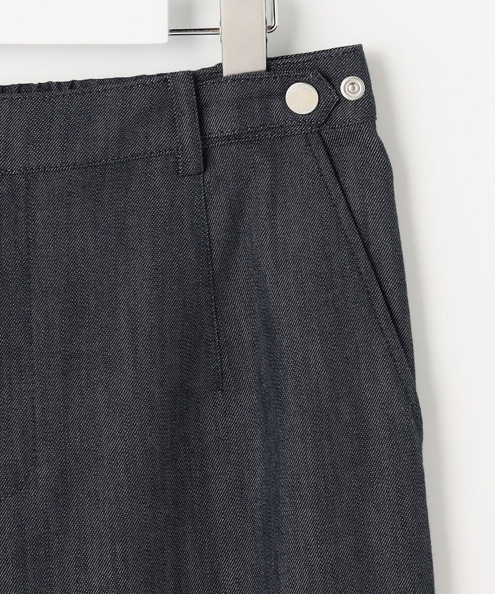 J.PRESS LADIES L セルロースシャンブレー セミワイド パンツ 