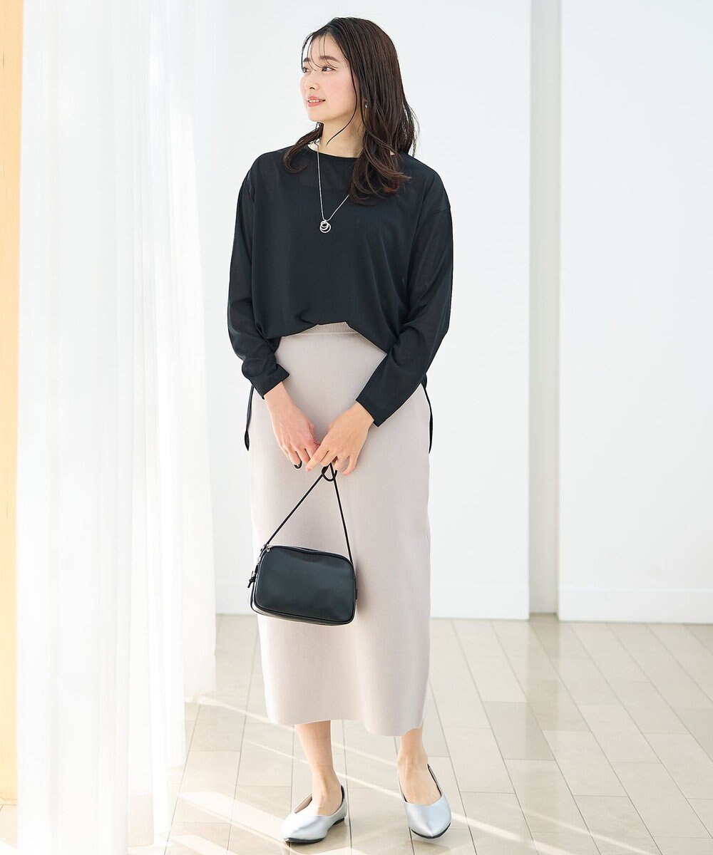 ANY シア―ラウンドネックTシャツ 