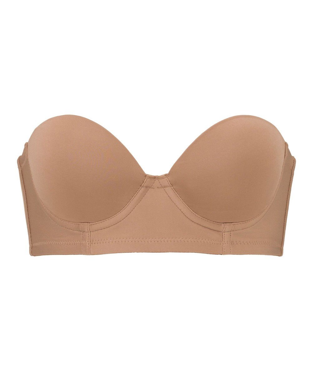 BRADELIS New York 【BRADELIS FIT】モールドストラップレスブラ ズレにくい 補正 ブラジャー  響きにくいカップ 