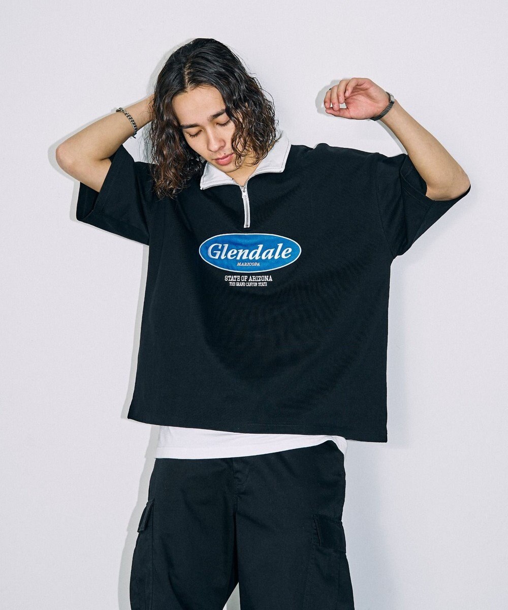 WEGO ヘビーウエイトサークルロゴハーフZIPT（S） 