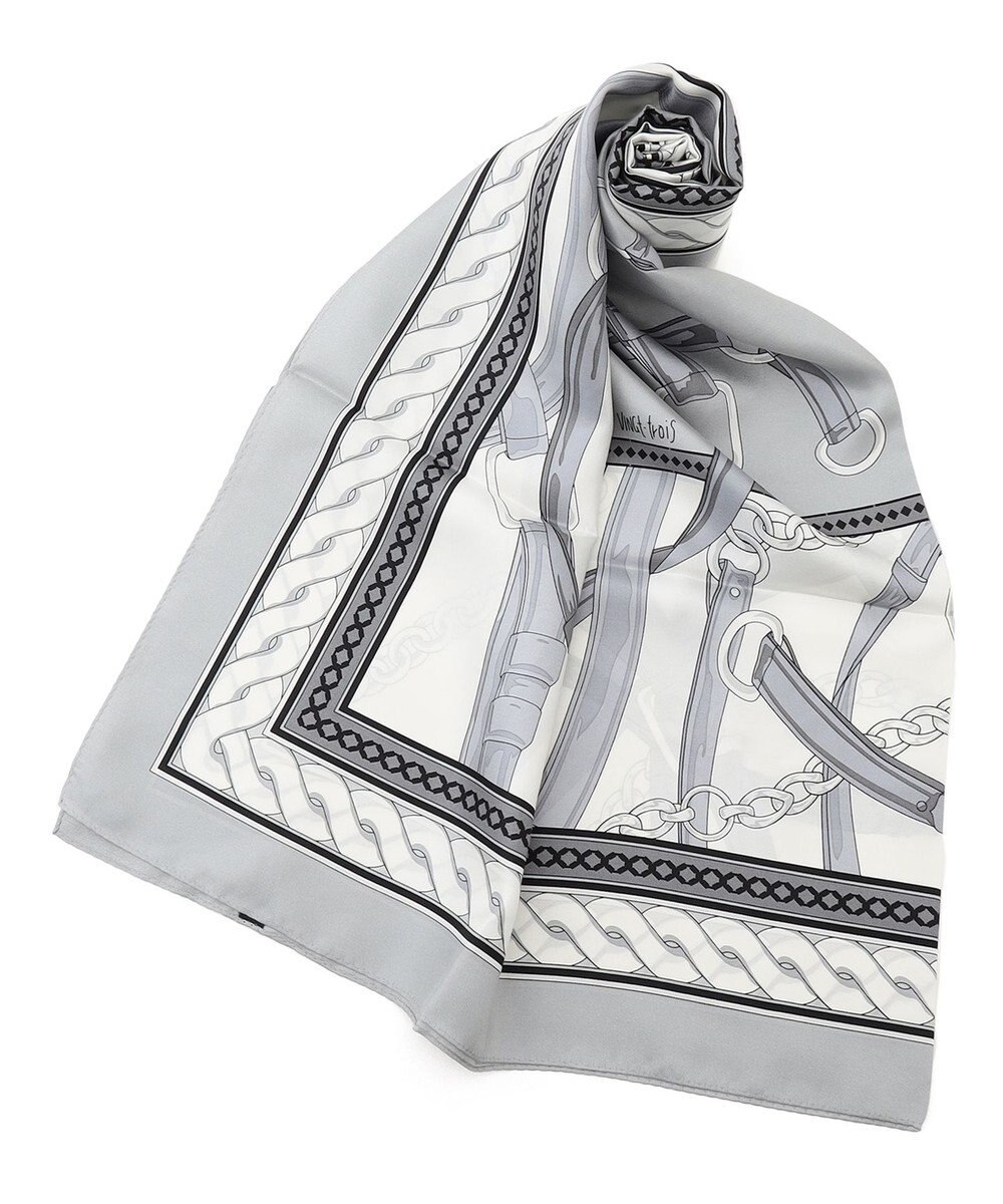 23区 ベルト柄 スカーフ 