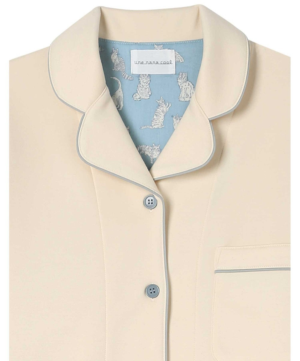 une nana cool 【綿混】ハイゲージダブルエアー 長袖開襟パジャマ MADE WITH LIBERTY FABRIC 