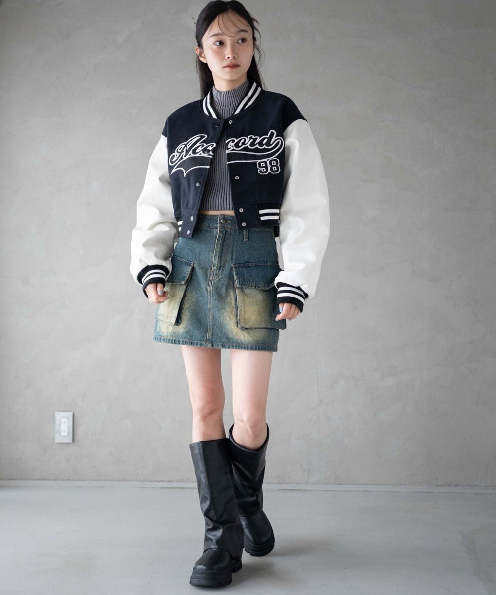 WEGO スタジアムロゴショートスタジャン 