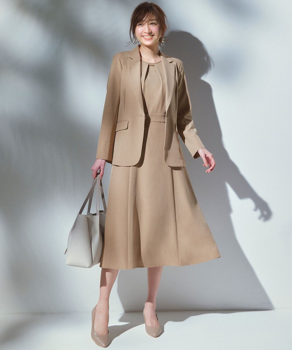 ANY SIS 【美人百花7月号掲載】リネンライクポリエステル テーラード ジャケット 