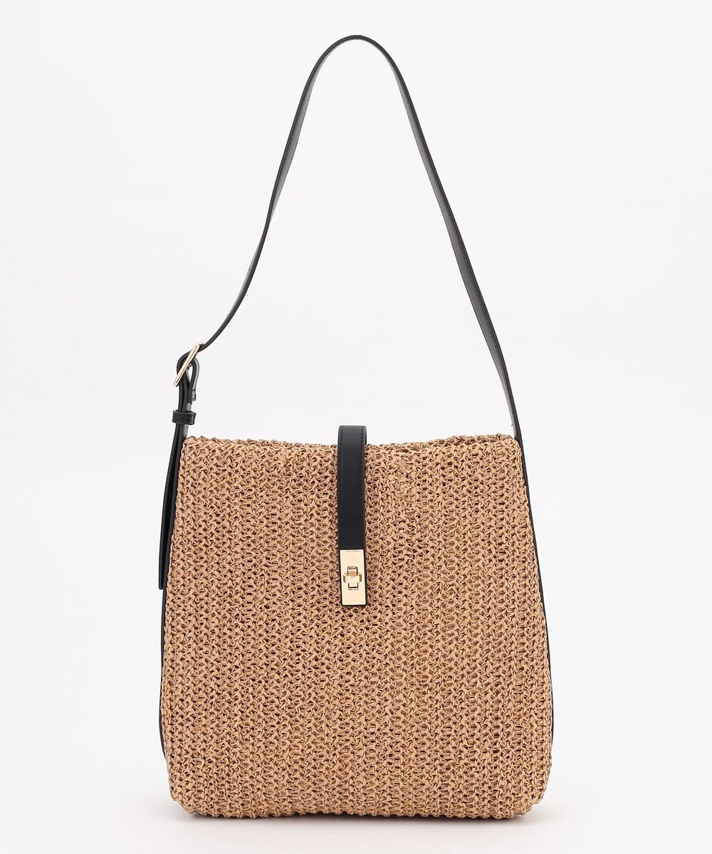 ANY フェイクラフィアワンショルダーバッグ 