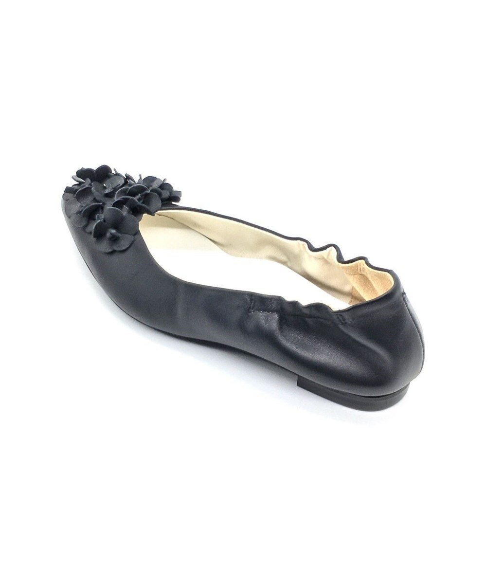 nouvelleRobe Oū 【本革・高反発】Floral decoration ポインテッドトゥ パンプス 