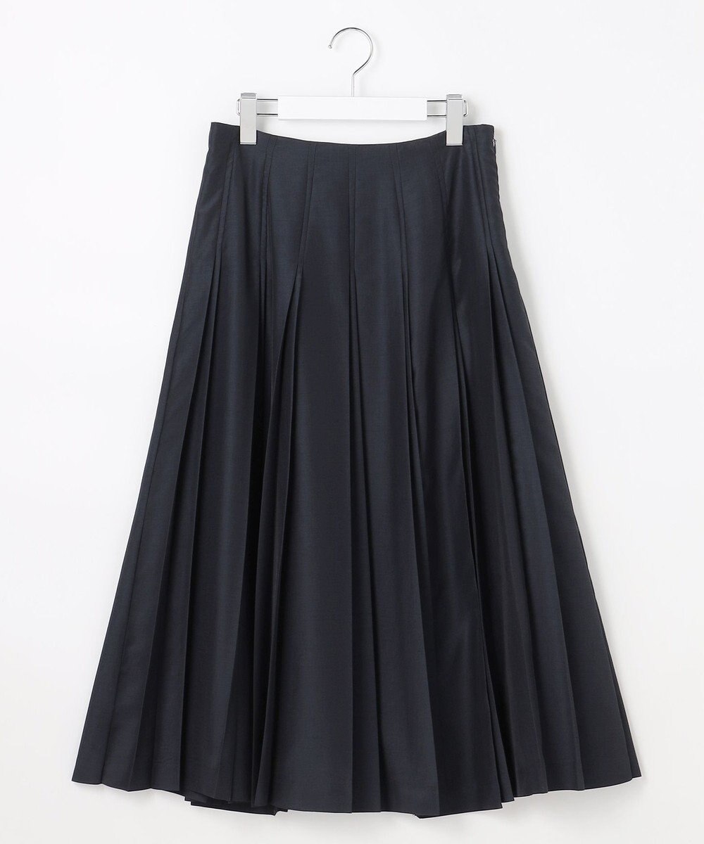 J.PRESS LADIES L エアリースパンボイル プリーツ スカート 