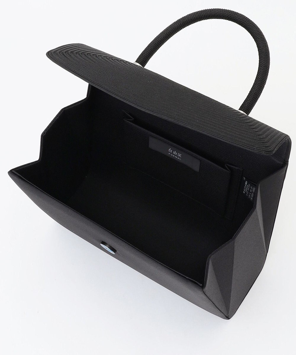 自由区 FORMAL 【日本製】編み手コード刺繍 ハンドバッグ 