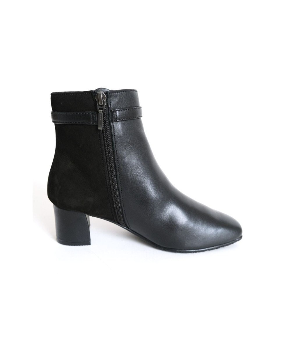 Pointer 本革スエードコンビショートブーツ 