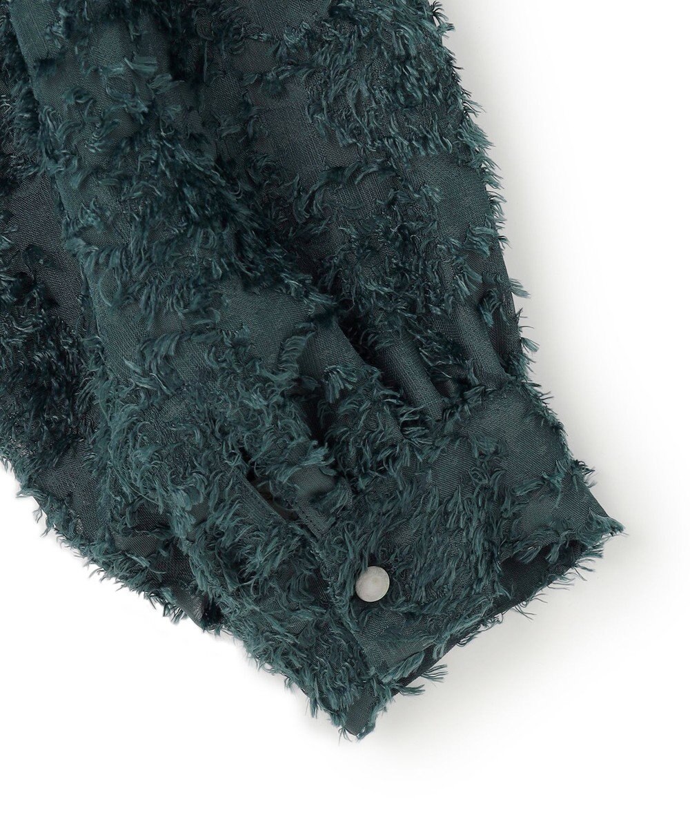 23区 L 【洗える】シアーカットジャカード ブラウス 