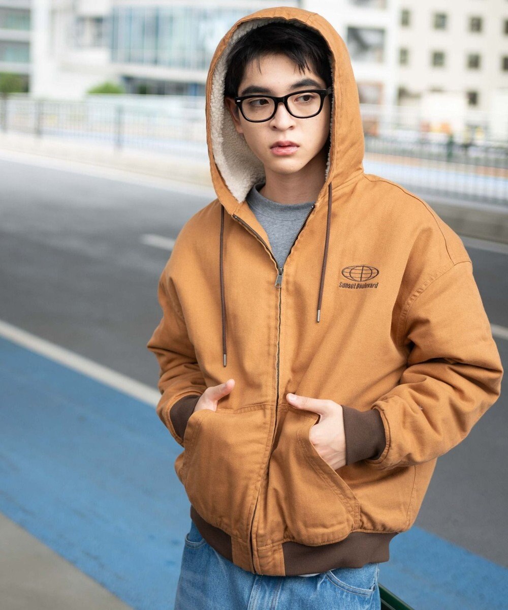 WEGO 【ユニセックス着用ITEM】ワーカーズボアフードブルゾン 