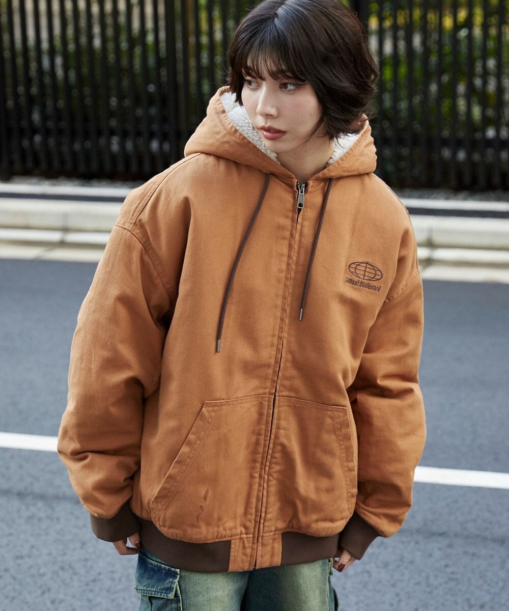 WEGO 【ユニセックス着用ITEM】ワーカーズボアフードブルゾン 