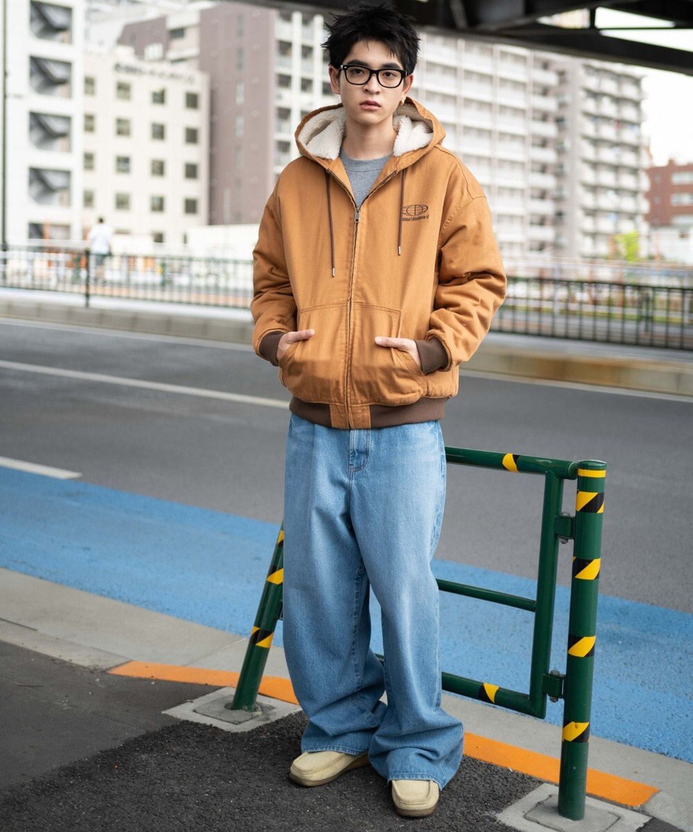 WEGO 【ユニセックス着用ITEM】ワーカーズボアフードブルゾン 