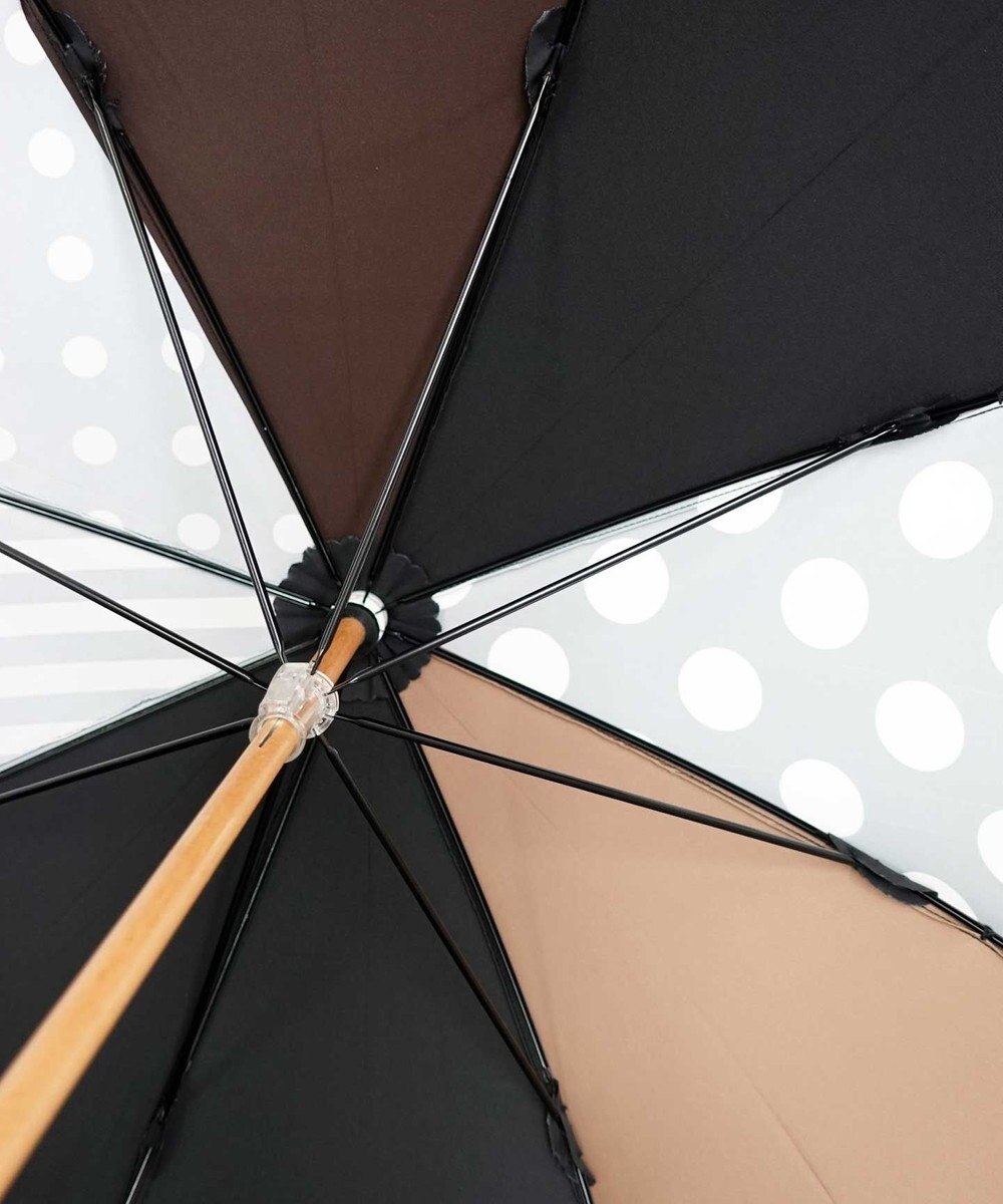 +RING 【UVカット95%以上】【UPF50＋】プラスリング レディース向け 晴雨兼用（長ショート） BRN T1332 