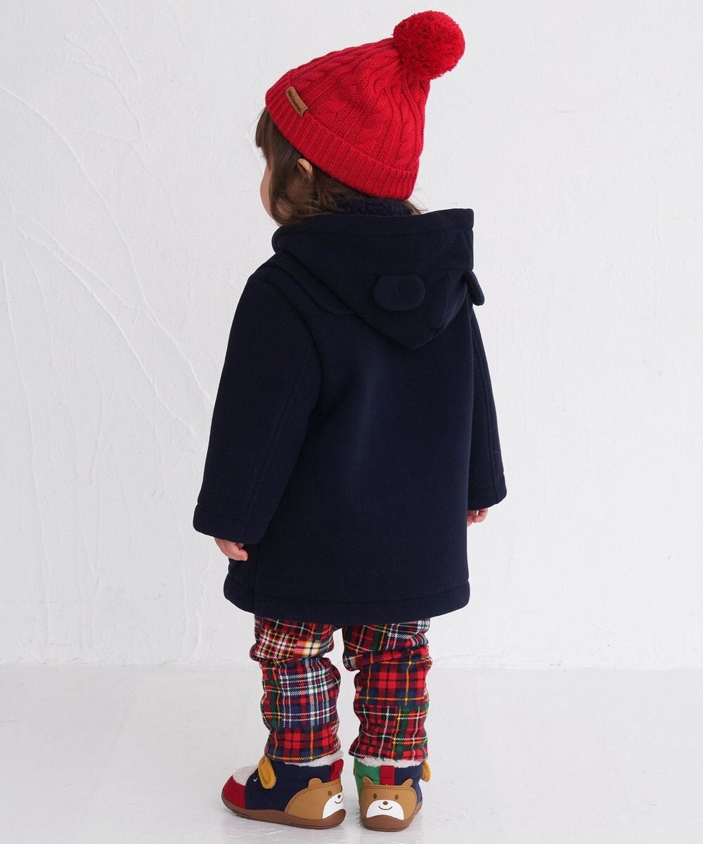 MIKI HOUSE HOT BISCUITS 【80-120cm】 フリースボンディング ダッフルコート 