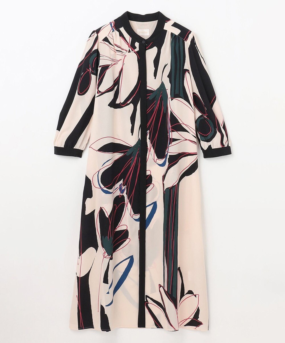 GRACE CONTINENTAL キカラインフラワーワンピース 