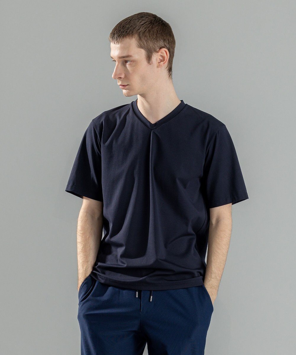 JOSEPH HOMME 【新素材】ハイゲージベアスムース　VネックＴシャツ 