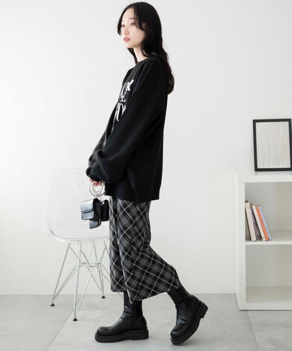 WEGO ウェーブロゴジャガードニットプルオーバー 