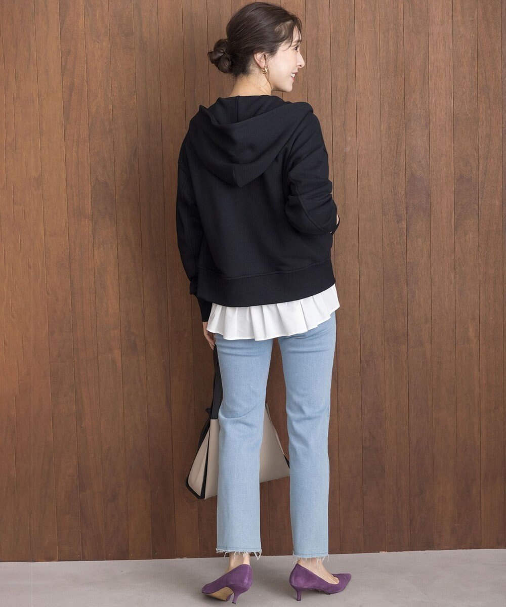 組曲 L ロゴ刺繍入り裏毛パーカー 