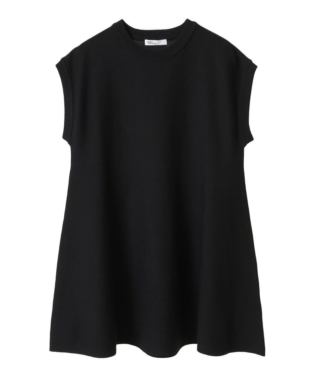 CRAFT STANDARD BOUTIQUE ファンクショナルノースリーブフレアニットプルオーバー 