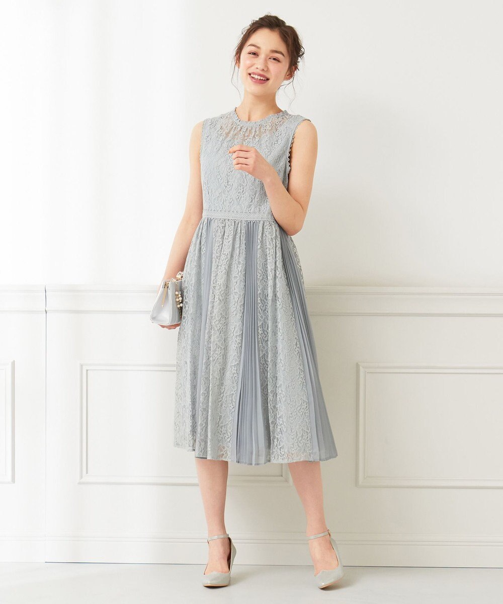 プリーツmixシャイニーレース ドレス Feroux ファッション通販 公式通販 オンワード クローゼット プリーツmixシャイニーレース ドレス Feroux ファッション通販 公式通販 オンワード クローゼット