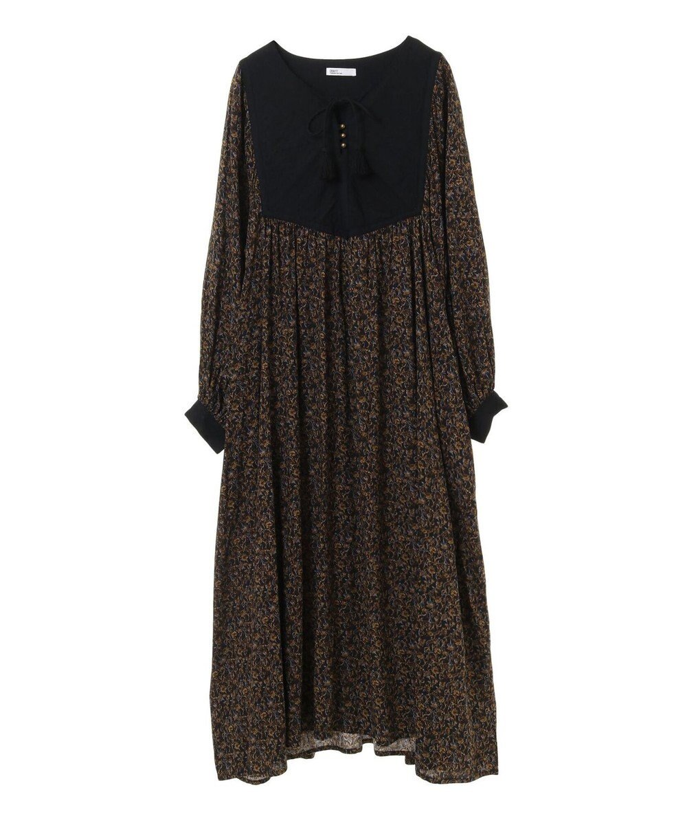 CRAFT STANDARD BOUTIQUE レーヨンキルト切替ワンピース 