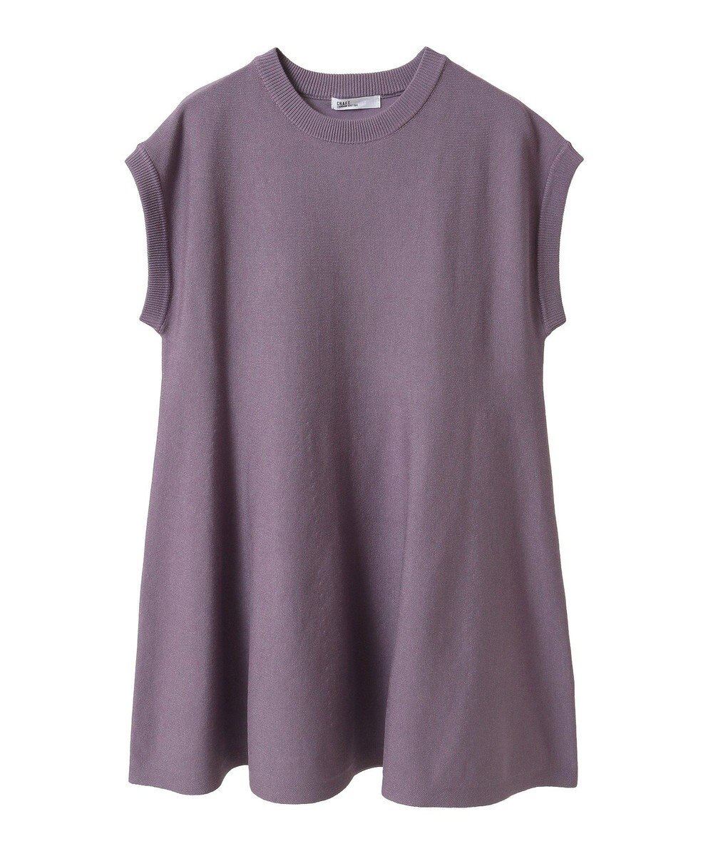 CRAFT STANDARD BOUTIQUE ファンクショナルノースリーブフレアニットプルオーバー 