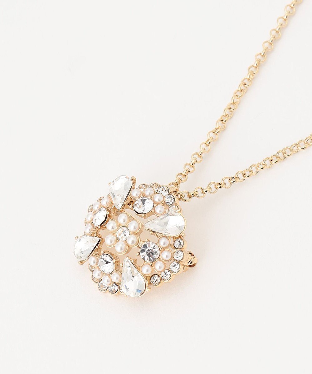 TOCCA CLOVER BIJOUX BROOCH NECKLACE 2WAY ブローチネックレス 