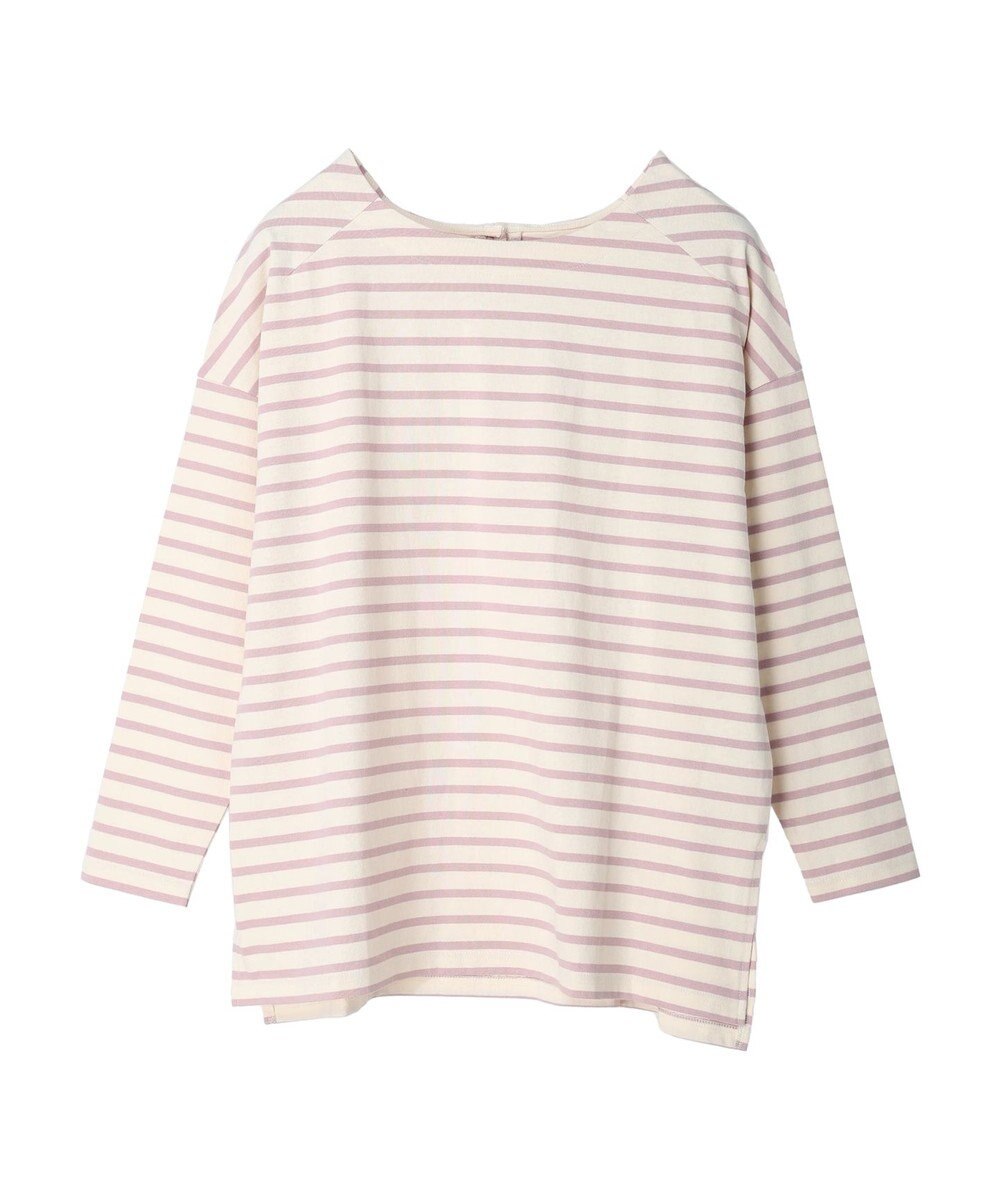 earth music&ecology バック釦ボーダーチュニック 