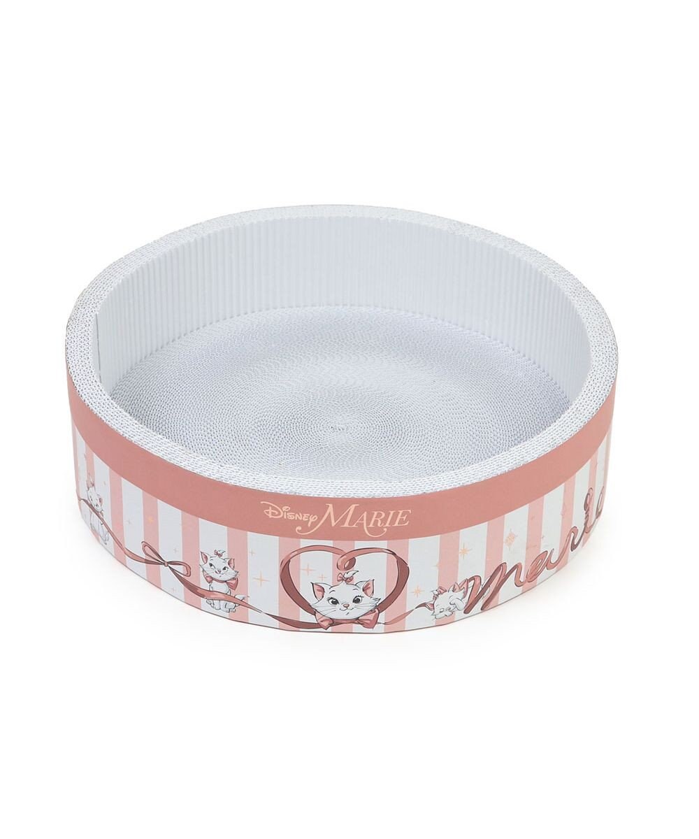PET PARADISE  ディズニー マリー 丸型 猫爪とぎ ダンボール 《帽子箱風》 