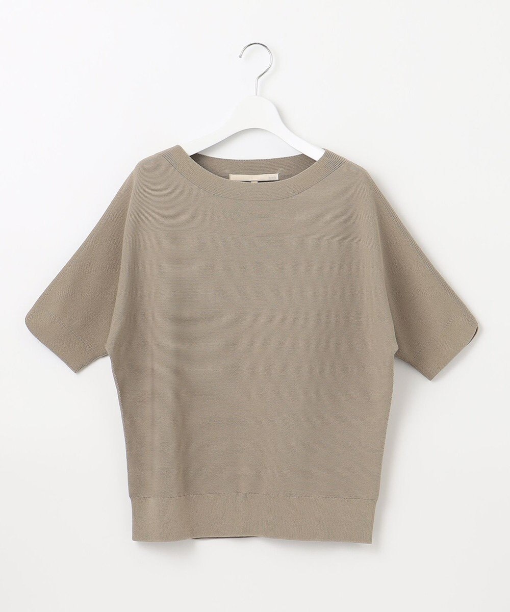 自由区 【洗える】コットンストレッチホールガーメント プルオーバー ニット 