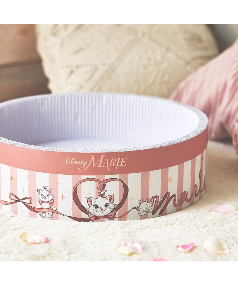 PET PARADISE  ディズニー マリー 丸型 猫爪とぎ ダンボール 《帽子箱風》 