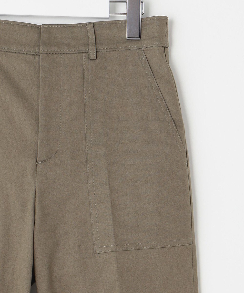 UNFILO 【洗える/ストレッチ】ライトコットン ベイカーパンツ 