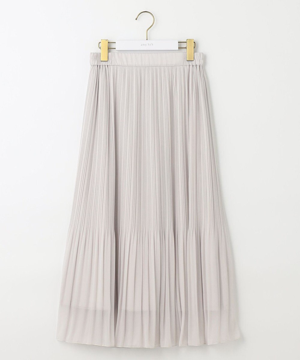ANY SIS L 【洗える】シフォンプリーツ スカート 