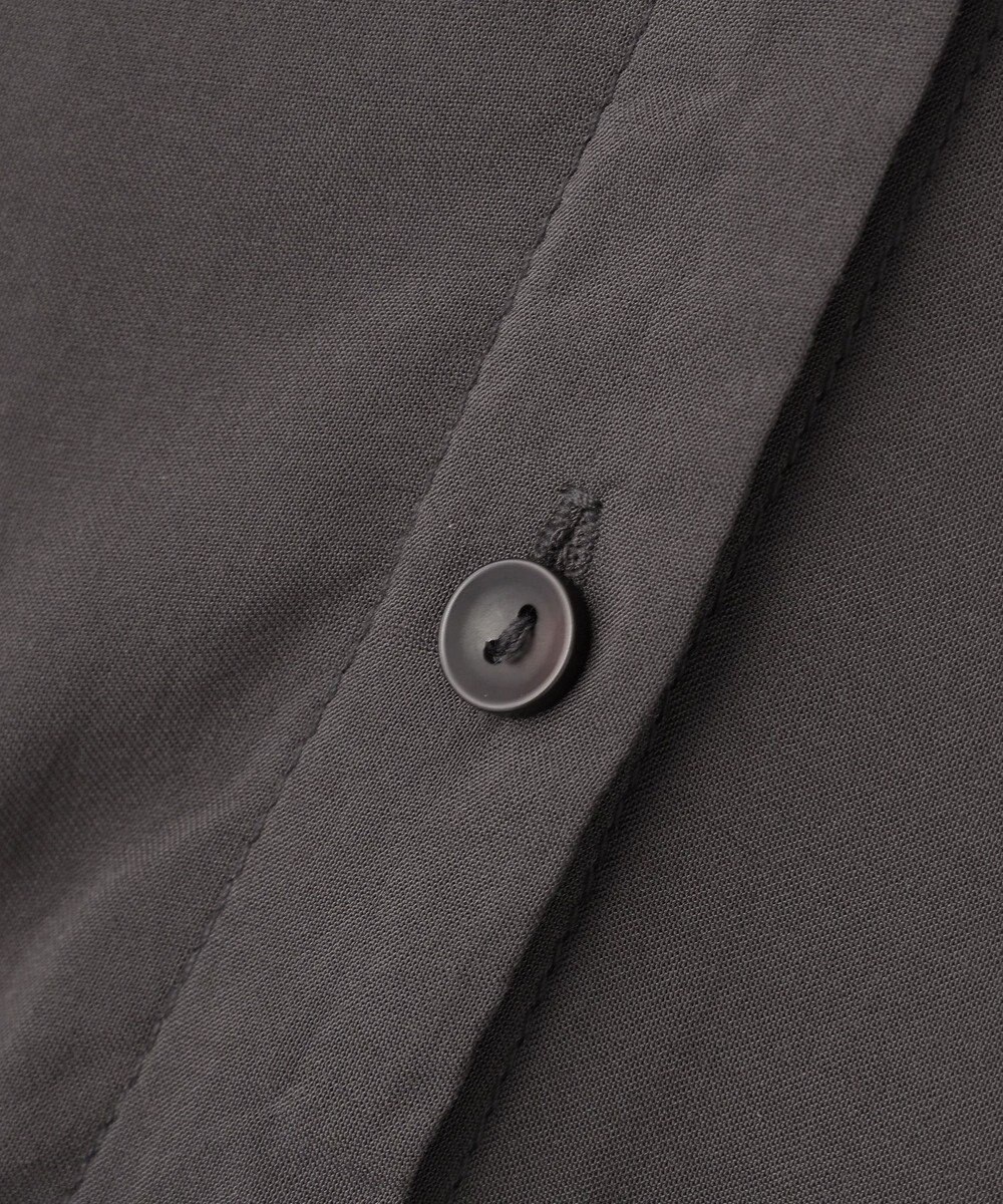 Green Parks スキッパーギャザーワンピース 